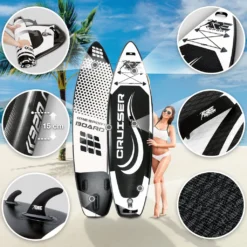 RE:SPORT® SUP Board 320cm Schwarz Aufblasbar Stand Up Paddle Set Surfboard Paddling Premium -Globbervi Verkaufe a82775975277291ff1a7058b4b4b8b59