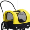 VidaXL 2-in-1 Tier-Fahrradanhänger Und Jogger Gelb Und Schwarz