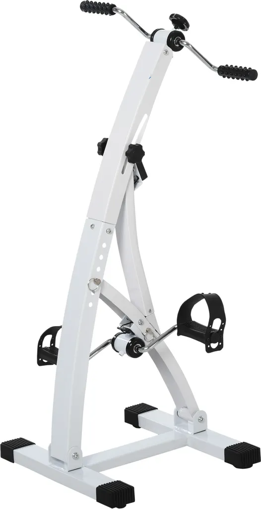 HOMCOM Heimtrainer Bewegungstrainer Pedaltrainer Für Senioren Stahl Weiß 40 X 42,5 X 100 Cm 2 HOMCOM Heimtrainer Bewegungstrainer Pedaltrainer Für Senioren Stahl Weiß 40 X 42,5 X 100 Cm – Bild 2