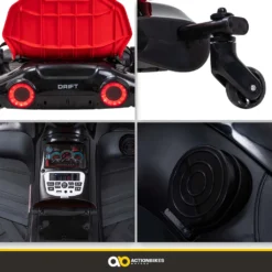 Actionbikes Motors Dreirad Scooter Driftscooter Axxis Schwarz - 110 W - 20 Km/h, Drift Scooter Elektro - Leuchtende 360° Rollen Hinten - Kinder Elektro Scooter Drifter Fahrzeug Elektrisch Axxis Spielzeug Drift Trike Ab 4-12 Jahre - Dreirad -Globbervi Verkaufe aa7efdd89ea83193eae5b68ec4bc131a