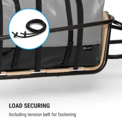 Klarfit Companion Chaser Fahrradanhänger , 16" Luftbereifung , Autoventil , Ladefläche Von 75 X 41 Cm Für Bis Zu 30 Kg Zuladung , Spannstifthalterung Mit Quick Release -Globbervi Verkaufe aaa54ed6cfb5f8bf8514351a02aaa97c