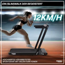 Miweba Sports Laufband SlimWalk S400 - Schlankes Design - Klappbar & Platzsparend - Bluetooth, 2,25 PS - Fitnessgeräte (Schwarz) -Globbervi Verkaufe aae5c522fda9bd79b8a787ce9e820171