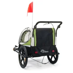SAMAX 360° Drehbarer Fahrradanhänger 2in1 Jogger - In Grün - Black Frame -Globbervi Verkaufe ab2db4f1e22d14880485ac28108f8042