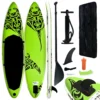 VidaXL Aufblasbares Stand Up Paddle Board Set 320x76x15 Cm Grün