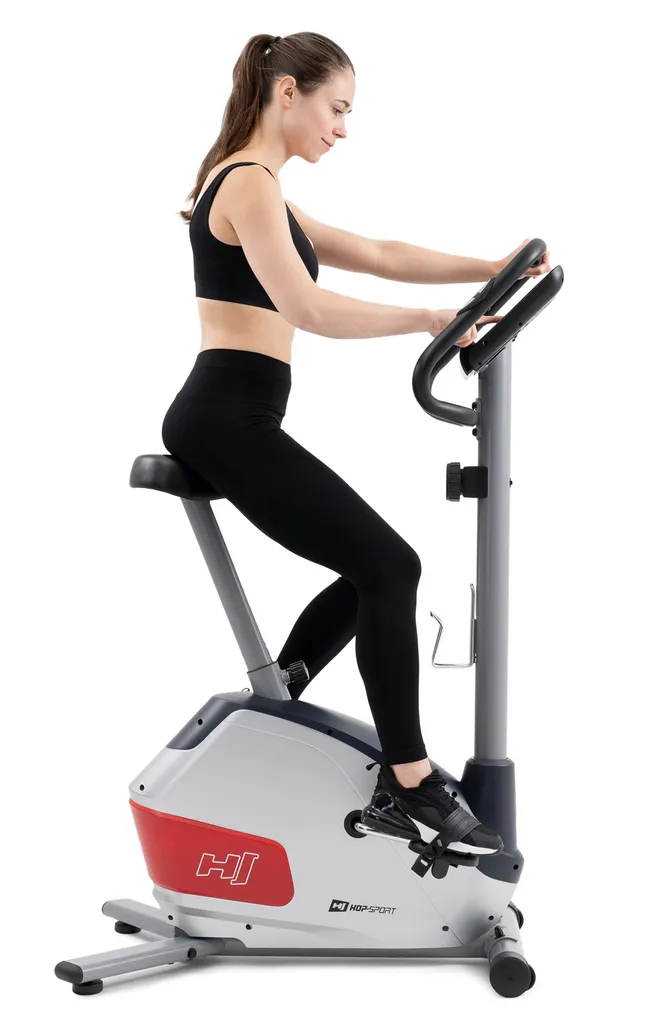 Hop-Sport Heimtrainer HS-035H Fitnessbike Zuhause Mit Computer Ergometer Belastbar 135kg Silber 1 Hop-Sport Heimtrainer HS-035H Fitnessbike Zuhause Mit Computer Ergometer Belastbar 135kg Silber