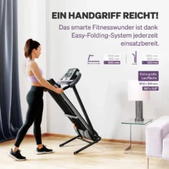 Sportstech F10 Laufband Mit Smartphone App Steuerung, Pulsgurt Inklusive, Selbstschmiersystem, Bluetooth, 1PS, 10 KM/H, Für Geh- Und Lauftraining Mit 13 Programmen – Kompakt Klappbar Verstaubar, Hydraulik-Unterstützung Beim Absenken -Globbervi Verkaufe ae7e53809183642938ad952e87b1645d