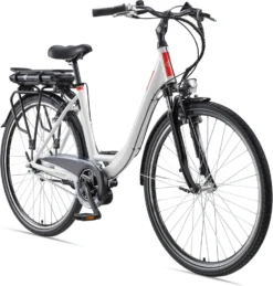 Telefunken RC890 City E-Bike, 7 Gang Shimano Nabenschaltung, Mittelmotor, Weiß
