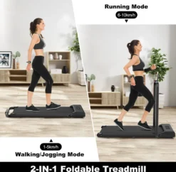 BIGZZIA Laufband Klappbar | 750 Watt Leiser Elektromotor | 2-in-1 Treadmill Elektrisches | Geh- Und Lauftraining | LCD Display | Bis 10 Km/h | Bis 120 Kg | Für Büro & Zu Hause - Schwarz -Globbervi Verkaufe af8c64a1b1593abe1e77bd9d591956bc