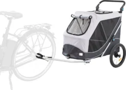 TRIXIE Hunde-Fahrradanhänger M Grau -Globbervi Verkaufe afdebb69933164686ee1d961dc007a6e