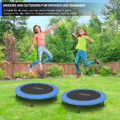 Physionics® Fitness Trampolin - Durchmesser Ø 96 Cm, Indoor Und Outdoor, Max: 100 KG, Mit Randabdeckung - Kindertrampolin, Gartentrampolin, Mini Trampolin, Klappbar -Globbervi Verkaufe b0d835c028cb91ae364f763ca3e983f3