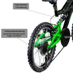 Galano FS180 Kinderfahrrad 6 Gang 18 Zoll Ab 5 Jahre 115 - 130 Cm Mountainbike Fully Für Jungen Und Mädchen MTB Fahrrad Fullybike -Globbervi Verkaufe b0e28b816d6a615c3ce1c1d548d5b475