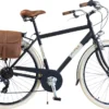 Via Veneto By Canellini Fahrrad Citybike Mann Aluminium Mit Seitentaschen - Schwarz 54
