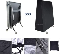 Tischtennisplatte Wasserdicht Outdoor Indoor Winddicht UV-Schutz 165 X 70 X 185cm,Schwarz 9 Tischtennisplatte Wasserdicht Outdoor Indoor Winddicht UV-Schutz 165 X 70 X 185cm,Schwarz -Globbervi Verkaufe b168921788ef34959fb5505b62371075