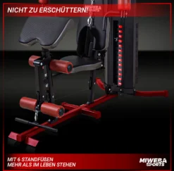 Miweba Sports Kraftstation MK500 Pro, 14 Gewichtsblöcke, 50 In 1, 60 Kg Seilzug, Butterfly, Beinstrecker, Zugturm, Bizeps Curlstange, Multifunktionale Premium Fitnessstation Für Profis Und Anfänger -Globbervi Verkaufe b1ba238d5dcb6ce5ab5b988985c3e91c