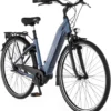 FISCHER E-Bike Pedelec City CITA 2.1i, Rahmenhöhe 44 Cm, 28 Zoll, Akku 418 Wh, Mittelmotor, Tiefer Einstieg, Nabenschaltung, LED Display, Blau