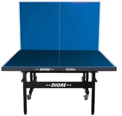 Dione Tischtennistisch S500o - 6mm Top - Outdoor Klapp - Rollbar Tischtennisplatte Für Draußen - Wetterfeste TT-Tisch 60kg - 10 Minuten Installation
