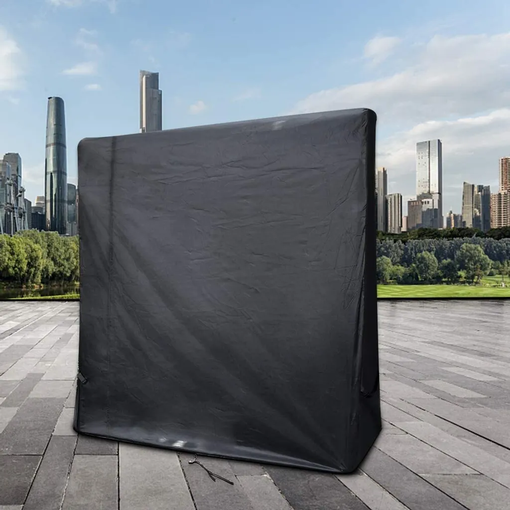 Tischtennisplatte Wasserdicht Outdoor Indoor Winddicht UV-Schutz 165 X 70 X 185cm,Schwarz 3 Tischtennisplatte Wasserdicht Outdoor Indoor Winddicht UV-Schutz 165 X 70 X 185cm,Schwarz – Bild 3