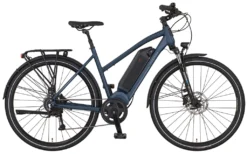 Prophete Damen E-Bike ENTDECKER 28" AEG EcoDrive Mittelmotor NM 250 Watt AEG Downtubeakku 36 Volt 10,4 Ah 374 WH 8 Gang Kettenschaltung Scheibenbremsen RH 50 Cm AEG LCD Display
