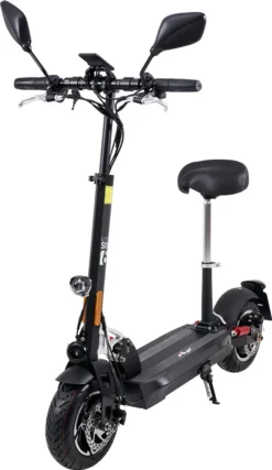 EFlux Lite Six 1000W Elektro Roller - E-Scooter - Straßenzulassung - Elektroroller - (Schwarz) - 45 Km Reichweite - Lithium-Ionen-Akku