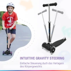 Funpro ONE Kinderroller 3-6 Jahre LED-Räder Bis 50 Kg Faltbar Höhenverstellbar -Globbervi Verkaufe b519543bafbb452aa9643409c2e5a2b6