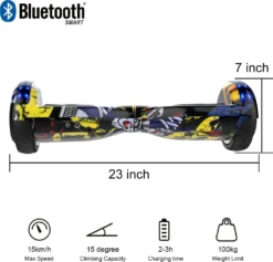 GeekMe Hoverboard Mit Sitz, 6.5 Zoll Hoverboards Mit Hoverkart,Go-Kart Mit Selbstausgleichender Elektroroller, Hoverboard Kinder Mit Bluetooth-Lautsprecher,LED,Geschenk Für Kinder Erwachsene -Globbervi Verkaufe b589d17e13cca259bde3ef5d7f5cfe97