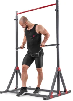 Hop-Sport Kraftstation Mit Klimmzugstange Und Dip-Station HS-1015K Kraftturm Für Klimmzüge Und Dips Freistehend Und Verstellbar, Bis 200 Kg Belastbar -Globbervi Verkaufe b5a154fe7a93d904e3db0cd66bdb4725