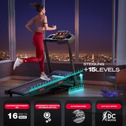 Sportstech F31 Profi Laufband – Deutsches Qualitätsunternehmen - Video Events & Multiplayer APP über LCD Monitor,Smartphone Kompatibel 4PS 16km/h –Ihr Heimtrainer Ist Klappbar Und Kompakt Verstaubar, Inlk. Pulsgurt -Globbervi Verkaufe b6548696f12ed7f87c48becacb2a7f4a