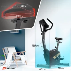 Hop-Sport Fitnessfahrrad HS-2090H Heimtrainer Aveo Ergometer Für Zuhause Bis 120kg Schwarz -Globbervi Verkaufe b65f536897d284486532c6b92b5564cc