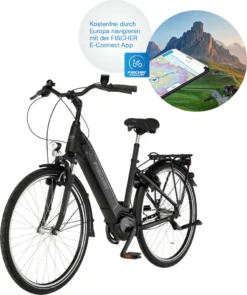 FISCHER E-Bike Pedelec City CITA 4.1i, Rahmenhöhe 41 Cm, 28 Zoll, Akku 504 Wh, Mittelmotor, Tiefer Einstieg, Nabenschlatung, LCD Display, Schwarz -Globbervi Verkaufe b7153d9afd5a2780349f327178d294cf