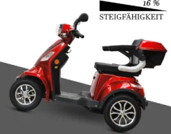 ECO ENGEL 510 Rot, 25 Km/h E-Scooter Senioren Roller Seniorenmobil Elektromobil 4 Räder -Globbervi Verkaufe b796545f2d268c1fc30d79ac348df972