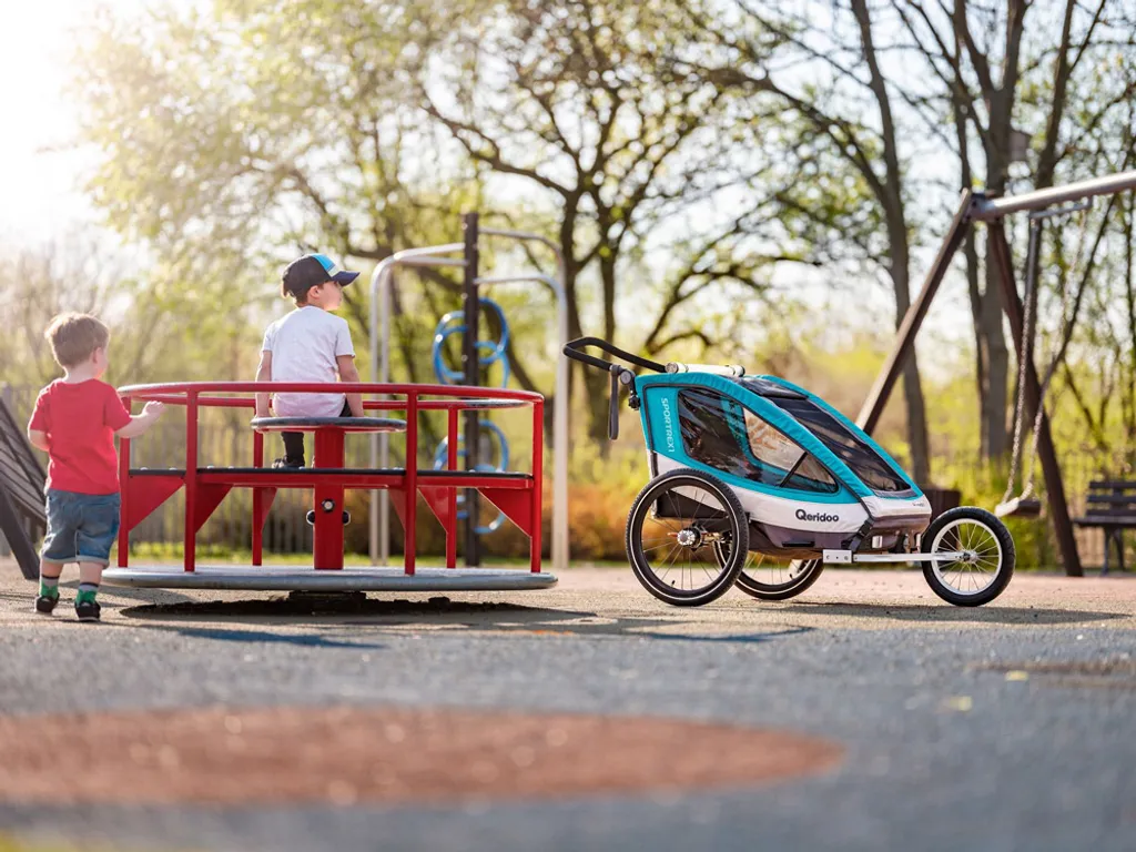 Qeridoo Sportrex1 Petrol Kinderanhänger 11 Qeridoo Sportrex1 Petrol Kinderanhänger – Bild 11