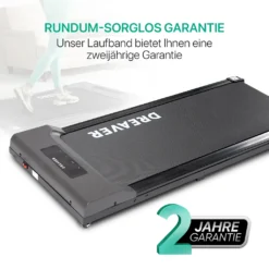 DREAVER® S310 - Elektrisches Laufband Für Zuhause O. Büro - Sehr Leises Walking Pad - Arbeitsplatz Laufband Bis 6km/h, Kleines Schreibtisch-Laufband Mit LED-Display, Rollen, Nur 23kg, Energiesparend -Globbervi Verkaufe b86cbde71dce6c96f928d4691c9f9ea8
