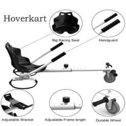 Hoverkart Weiß Sitz Hoverboard Hoverseat Für 6,5"/8"/8,5"/10 Zoll Elektro Scooter 2 Räder E-skateboard Hover Kart -Globbervi Verkaufe b891cdedba93c9baf60c0f20f9b02932