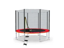LifeStyle Classico Trampolin Mit Netz Außen - LS-C305-R - Ø 305cm - Rot