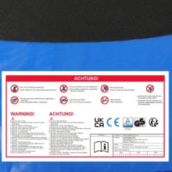 Monzana Trampolin Ø 244/305 Cm Rheinland GS Zertifiziert Komplettset Inkl. Sicherheitsnetz Innen Leiter Randabdeckung Kindertrampolin Gartentrampolin, Größe Ø:244 Cm -Globbervi Verkaufe b9efb45bb848c4766889341ceb79ca98