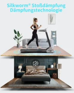 OVICX Q2S Klappbar Laufband - Smart Fitness Datenerfassung APP Für Zuhause Kleine Räume Bis Zu 14km/h Max 120Kg Elektrisches Laufbänder Mit LED Display Bluetooth Kompaktes Walking Pad Workout Sportgeräte Home Gym Treadmill -Globbervi Verkaufe ba2ab4395e1c9719d331a9ac142dcc3a