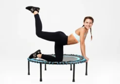 Indoor Fitness-Trampolin Rund 102 Cm Leise Bungee Gummiseil-Federung Bis 100kg -Globbervi Verkaufe bb0fa0c5ba6a496056bb1c3d1ebbbbf2