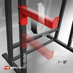 Hop-Sport Power Cage HS-1014K – Multifunktionaler Kraftturm Mit Squat Rack Kniebeugenständer, Dip-Station Und Klimmzugstange -Globbervi Verkaufe bbcd4680b0964433dd8576b21b2d5b27