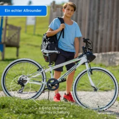 Bergsteiger Kansas 24 Zoll Kinderfahrrad, Geeignet Für 8, 9, 10, 11 Jahre, Shimano 6 Gang-Schaltung, Mountainbike Mit Weißwandbereifung, Jungen-Fahrrad, Mädchen-Fahrrad 10 Bergsteiger Kansas 24 Zoll Kinderfahrrad, Geeignet Für 8, 9, 10, 11 Jahre, Shimano 6 Gang-Schaltung, Mountainbike Mit Weißwandbereifung, Jungen-Fahrrad, Mädchen-Fahrrad -Globbervi Verkaufe bcaae9c9afc3df44e02069ca425694a2