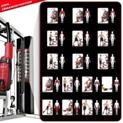 Sportstech Einzigartige 30in1 Premium Kraftstation HGX100 Für Unzählige Trainingsvarianten. Multifunktions-Homegym Mit Lat-Zugturm, Fitnessstation Aus EVA Material Für Zuhause - Robuste Konstruktion -Globbervi Verkaufe bccc29fd3b8fe5a0edc262bc5998dcbc