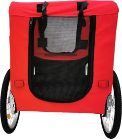 Hundeanhänger Red Loon Hunde Anhänger Transporter Fahrradanhänger Bis 40kg, Farbe:rot -Globbervi Verkaufe bedf50124ad35b2cbf0e94e1becc3f6f