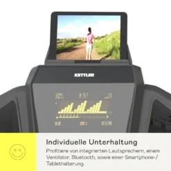 Kettler Laufband Sprinter 2.0, Kinomaps App (Bluetooth), 28 Trainingsprogramme, 4 Nutzerprofile, Geschwindigkeit Bis 16 Km/h , 2PS Motorleistung, 12% Steigung, Grosse Lauffläche 44 X 130cm -Globbervi Verkaufe bf15d58e25c39e3d560b65300661a0b8