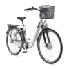 Telefunken RC830 City E-Bike, 3 Gang Shimano Nabenschaltung, Vorderradmotor, Weiß