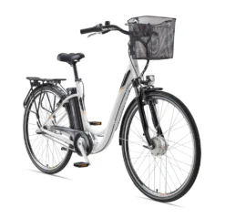 Telefunken RC830 City E-Bike, 3 Gang Shimano Nabenschaltung, Vorderradmotor, Weiß
