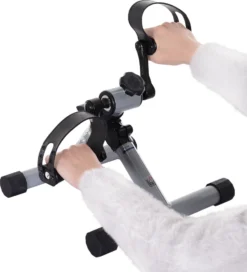 HOMCOM Mini Heimtrainer, Faltbarer Fahrradpedaltrainer, Mini-Bike, Stufenloser Widerstand, Stahl, Silbergrau, 33 X 34 X 32 Cm -Globbervi Verkaufe c00857edcb726627663d409cc0c13232