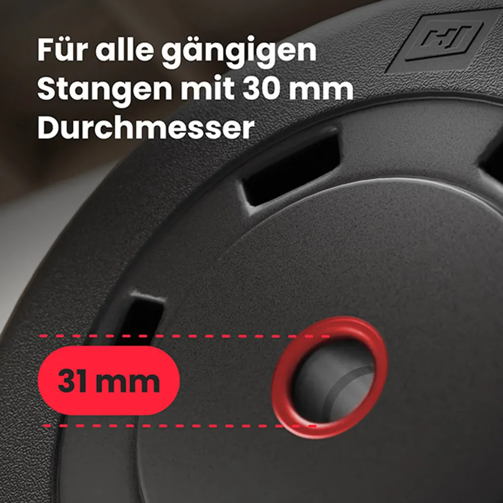 Hop-Sport Hantelbank Kraftstation HS-1080 Mit 39 KG Hantelset Langhantel Gewichte 4x5 Kg; 4x2,5 Kg 7 Hop-Sport Hantelbank Kraftstation HS-1080 Mit 39 KG Hantelset Langhantel Gewichte 4x5 Kg; 4x2,5 Kg – Bild 7