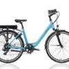 Villette Le Village, Elektrisches Fahrrad Für Damen, 26", 43 Cm, 7 Gänge, Aquablau