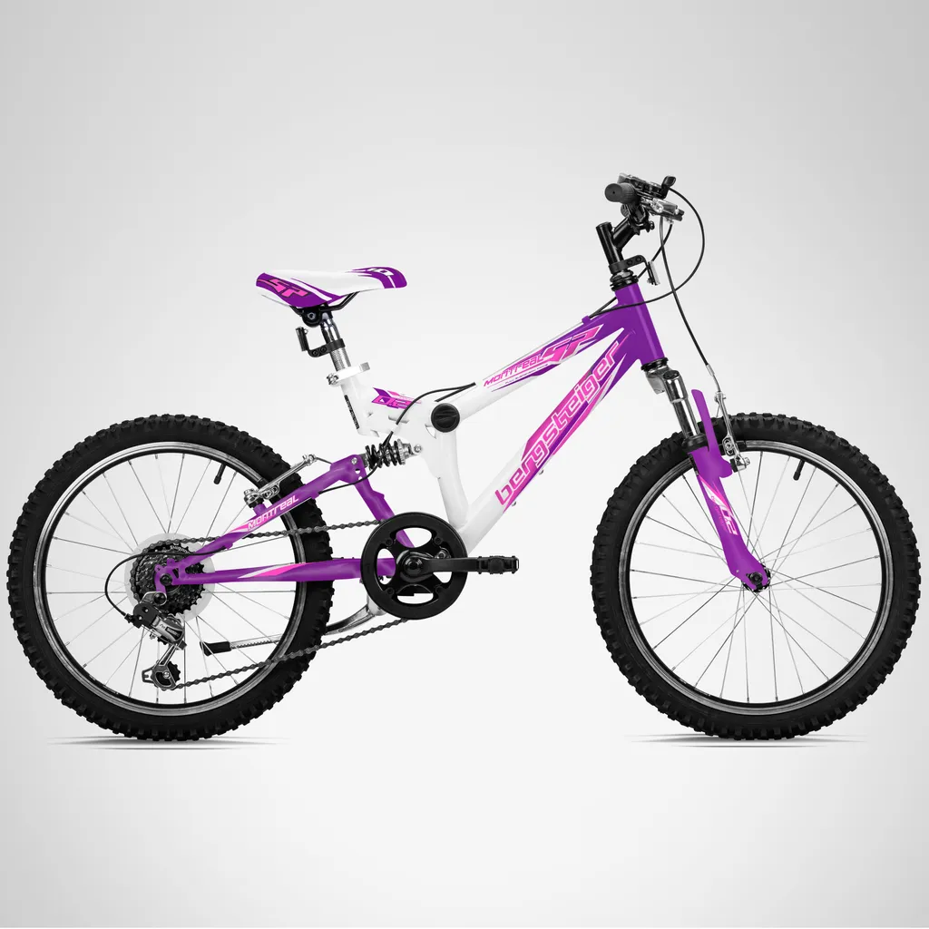 Bergsteiger Montreal 20 Zoll Kinderfahrrad, Geeignet Für 6, 7, 8, 9 Jahre, Shimano 6 Gang-Schaltung, Mountainbike Mit Vollfederung, Jungen-Fahrrad, Mädchen-Fahrrad 3 Bergsteiger Montreal 20 Zoll Kinderfahrrad, Geeignet Für 6, 7, 8, 9 Jahre, Shimano 6 Gang-Schaltung, Mountainbike Mit Vollfederung, Jungen-Fahrrad, Mädchen-Fahrrad – Bild 3