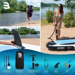 SUP Board ARIKI - Aufblasbar Mit Paddel Pumpe Rucksack - 3 Größen + Für Kinder (325x86x15cm / 10'8") -Globbervi Verkaufe c36d88e55a8a342b3d43b2ead1a32abc