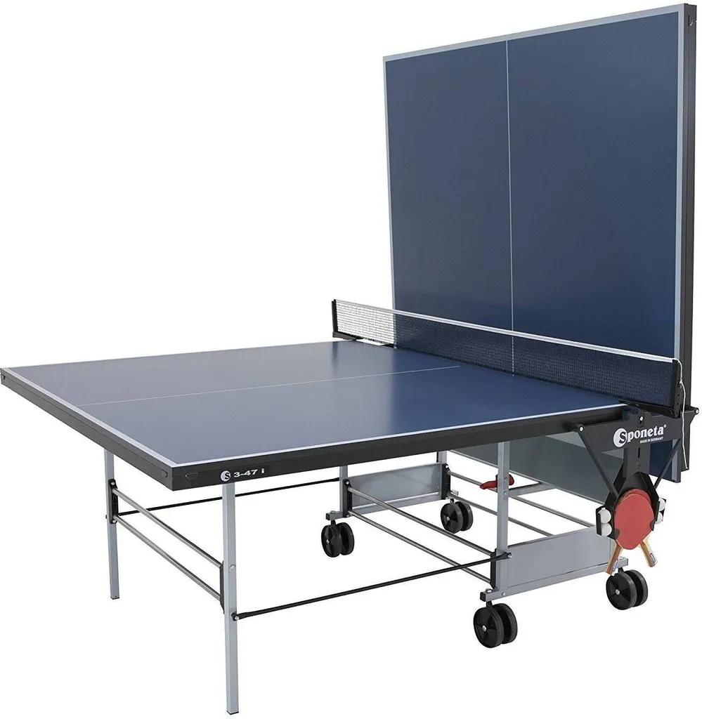 Sponeta S 3-47 I Indoor-Tischtennisplatte, 19mm, Blau, Mit Netz; 202.7410/L 4 Sponeta S 3-47 I Indoor-Tischtennisplatte, 19mm, Blau, Mit Netz; 202.7410/L – Bild 4
